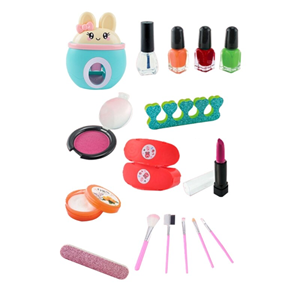 ست آرایشی و استمپر ناخن کودک طرح خرگوش آبی Fashion Manicure Machine_اسباب بازی